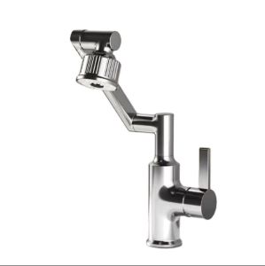 Faucet stainless 1080 Degree Rotating Single Cold sink/Wall Mounted Faucet Balcony Modern Rotatable Home Hotel Sink Kitchen Faucet