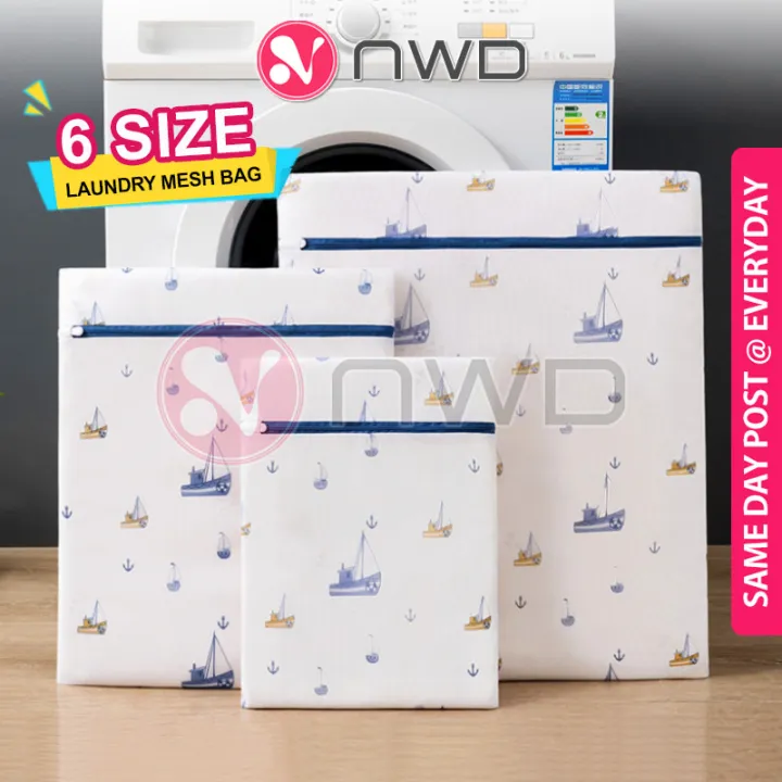 𝗣𝗘𝗟𝗜𝗡𝗗𝗨𝗡𝗚 𝗥𝗜𝗔𝗡𝗚 》 Fine Mesh Laundry Net Bag Wash Basket Pouch Beg Dobi ...