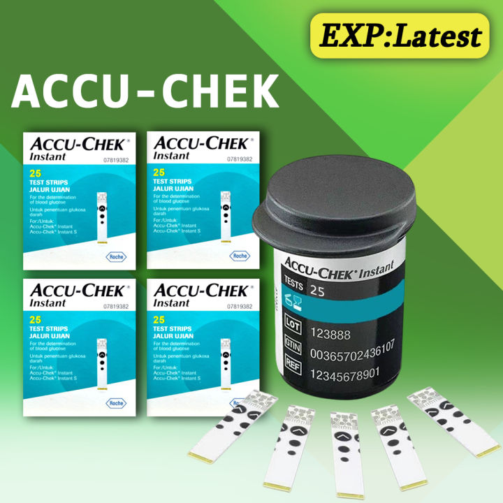 Accu Chek Instant Blood Glucose 50/100pcs Test Strips (ExpiryLatest