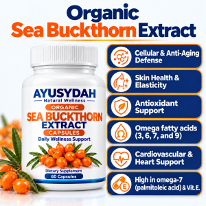 Sea Buckthorn Extract 60 Capsules | Antioxidant Support Skin Health & Daily Wellness