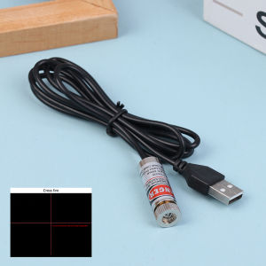 godessing 12 mét 5mW có thể điều chỉnh focus Red Diode công nghiệp mô-đun Laser định vị đầu đồng với USB dòng 650nm Dot dòng chéo