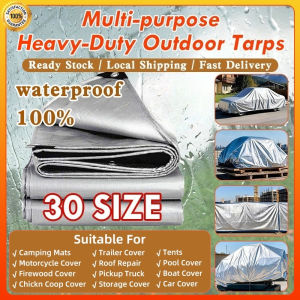 UV-Proof Thickened Waterproof Lona Trapal Heavy-Duty 6x6M Outdoor Durable Clear Tarp with Free Rope