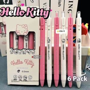 TAIDU Sanrio ปากกาหมึกเจลพับเก็บได้น่ารักสำหรับนักเรียนเหมาะสำหรับการสอบและการบ้าน