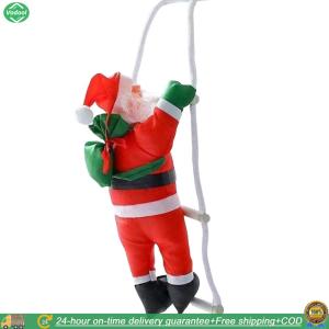 [New] 1pc Santa Claus Pendant Santa Claus Climbing Ladder Pendant Santa Claus Climbing Rope Pendants for Living Room Bedroom