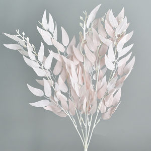 Daun Ruskus Willow Leaf Artificial Daun Dekorasi Green Leaf