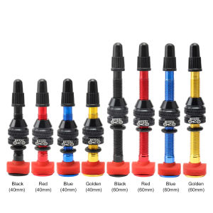 MUQZI Alloy Tubeless Road Bike Bicycle Presta Valve Stem with Plastic Cap