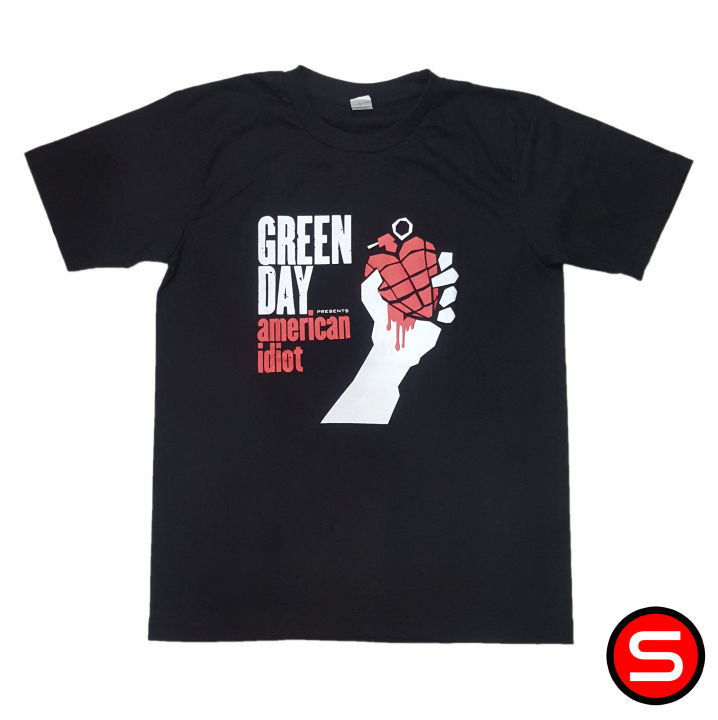 Official Green Day 'American Idiot' Raglan T-Shirt - Unisex, Khaki Green & Navy - View #7