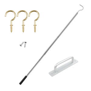 Multifunctional Extension Poles Set Professional Renovations Tool for Easy Attic Access and Space Saving Solution