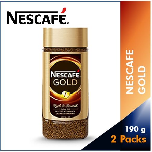 Nescafe Gold Instant Coffee, 190g and 200g [PRICE FOR 2 BOTTLES