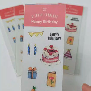 Stiker Desain Lucu untuk Ulang Tahun: Sheet Stiker HelloMister