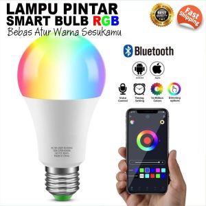 Lampu Pintar Sunset Pelangi Sunrise RGB Smarbulb Bohlam Lampu LED Penerang Ruang Smarthome