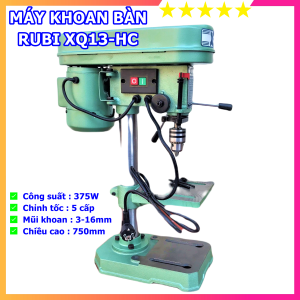 Máy khoan bàn RUBI XQ13-HC ( 375W ) - Đầu kẹp 16mm - Cao 75cm - Bảo hành 12 tháng