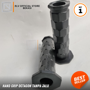 Handfat Handgrip Model Daytona Domino Octagon Karet Premium black Kotak Universal Motor