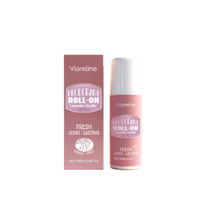 Lavender roll-on antiperspirant body deodorant removes odor lightweight and portable long-lasting fragrance fresh and natural.