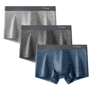 CMENIN 3Pcs ไนลอนเซ็กซี่ชายกางเกงนักมวยแพ็คกางเกงขาสั้นกางเกงสบาย Cuecas Man ชุดชั้นในนักมวยชาย M1040