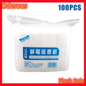 Oderous 30 100Pcs Of Dust Removal Paper Disposable Household Dust Removal Cloth Electrostatic Mop Pad Floor Tile Floor Cleaning Supplies