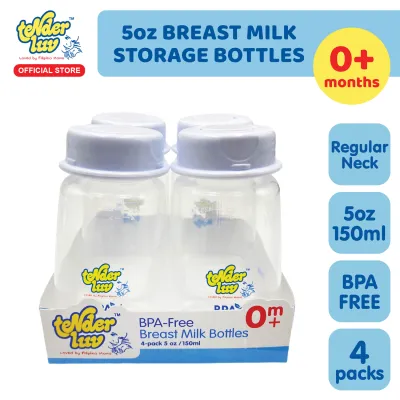 Tender Luv 4-Pack 5oz/150ml Milk Storage Bottles