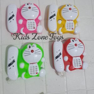 Mainan Anak Telepon Karakter Doraemon Musik LED
