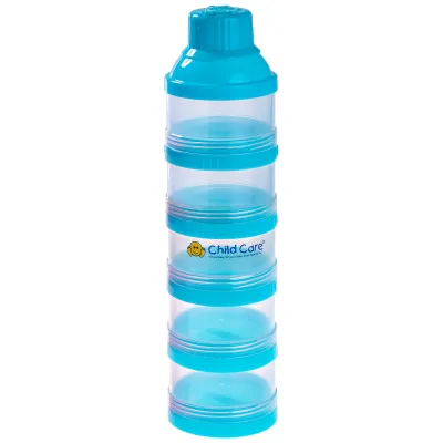 Child Care Stackable Milk Powder Container 5 Layer with Embossed Lid Design (BPA Free)