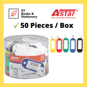 ASTAR Plastic Key Tag / Key Chain / Key Ring / Keychain Label ID Name Room Address TEL Number Marker Key Tag (50pcs/box)