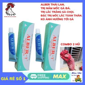 Bôi Nấm Mốclác Gà Chọi ALBER Thuố.c Lác Trắng Gà Đá Dạng 1 tuyp bôi 10gr.không ảnh hưởng gà đá.