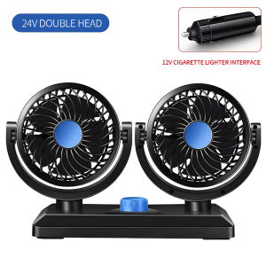 Kipas Angin Mobil Double-Headed Fan Aksesoris Mobil Interior