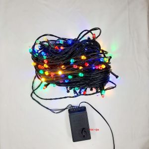 DÂY ĐÈN CHÓP LED LỤC GIÁC 50M NHIỀU MÀU SẮC NÚT CHỈNH (NÚT VẶN)