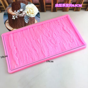 Khuôn silicon viền ốp gỗ làm rau câu fondant giả vân gỗ nến đất sét