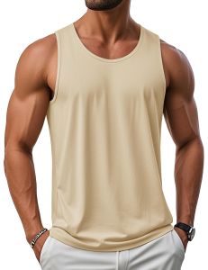 MAGCOMSEN Mens Tank Top UPF 50+ Cotton Blend Sleeveless Shirt Soft Lightweight Breathable Casual Summer Everyday Beach Vacation2026