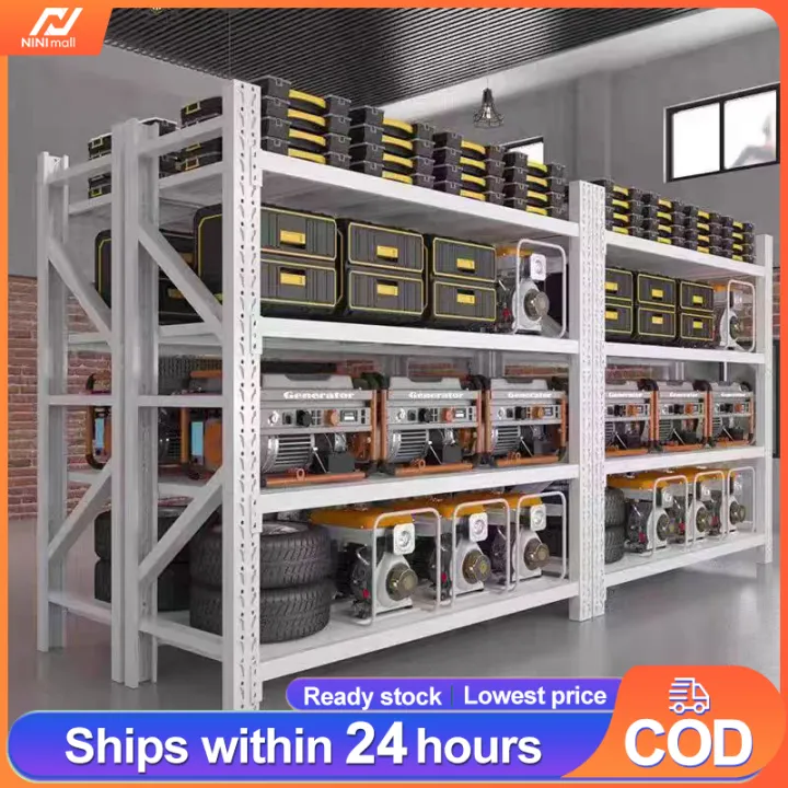NINI%203/4/5%20Layers%20Tool%20Shelves%20%7C%20Merchandise%20Shelves%20%7C%20Product%20Storage%20Shelves%20%7C%20Thickening%20of%20Shelves%20Warehouse%20Shelves%20800%20Kilos%20%7C%20Buckle%20Design%20-%20Image%202