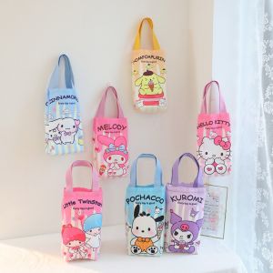 Túi đựng bình giữ nhiệt túi đựng ly giữ nhiệt vải canvas gấu dâu Lotso túi đựng bình nước - Happy Home 4U