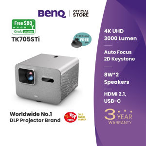 BenQ TK705STi 4K Home Projector Short Throw 100-180 Inch 3000lm Dolby Audio Google TV 3 Year Warranty