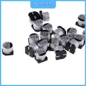 【E-WOITD】 20 pcs SMD Electrolytic Capacitors พร้อมข้อมูลจำเพาะของ6*5mm 16V 100uF
