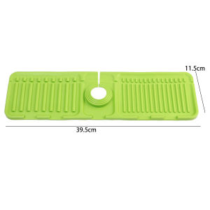 Faucet Drain Pad Anti-splash Silicone Kitchen Sink Water Retaining Pad Can Be Cut To Narrow Edge Wash Basin Absorbent Pad