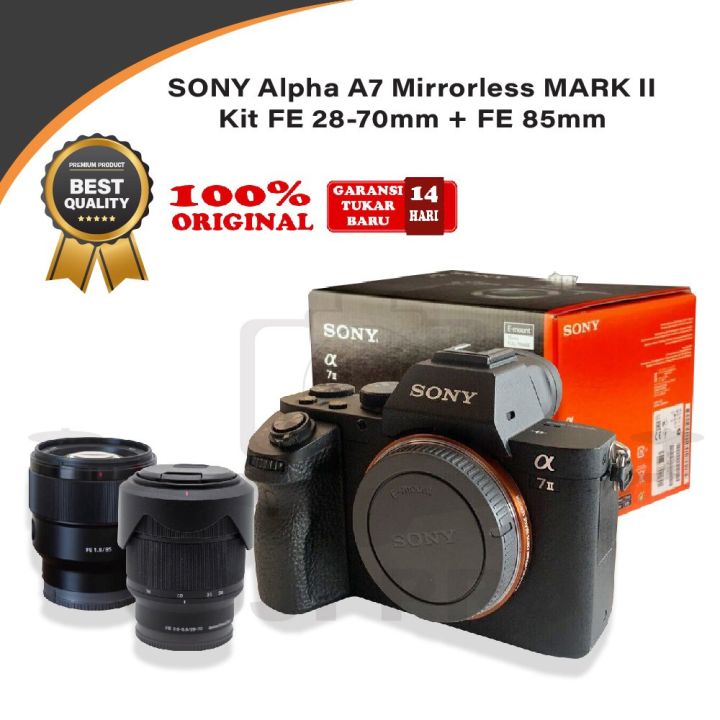 SONY Alpha II 28-70mm 85mm Mirrorless ILCE-7M2 A7 Mark II