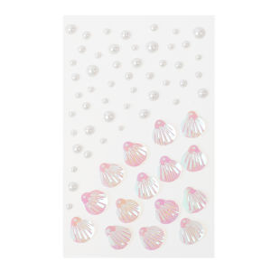 Dorisna INS Hot Mermaid Princess Face Decoration Shiny Rhinestone Shell Butterfly Sticker Xishuangbanna Travel Face Sticker Diamond