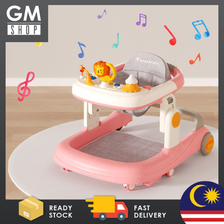Baby Walker Anti-o-legs Multi-functional Anti-drop Anti-rollover Girl Baby Boy Walking Can Sit on Trolley U-shaped