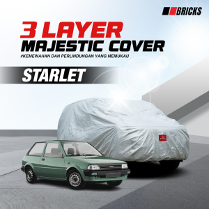 3 Layer Cover STARLET Sarung Mobil Outdoor Anti UV & Waterproof BRICKS