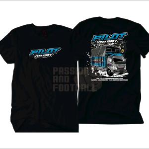 T-SHIRT PILOT DARAT ADA LELAH YANG SENGAJA DITAHAN TRUK BIRU ( SABLON DTF )