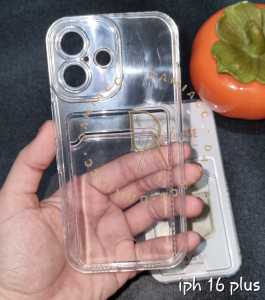 Case iphone 16e se4 iphone 16 pro max iphone 16 pro iphone 16 plus iphone 16 card case bening slot kartu soft case