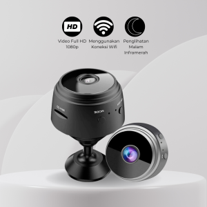 Camera CCTV Mini WiFi IP Wide Angle Nightvision 1080P