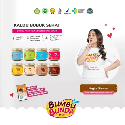 Bumbu Bunda Elia Kaldu MPASI / Kaldu Anak / Kaldu Bayi Non Gula Garam / Kaldu Non MSG / Kaldu Organik/ Kaldu Ayam Kampung Kaldu Sapi Kaldu Salmon Kaldu Jamur Kaldu Tuna Kaldu Udang Kaldu Teri Kaldu Hati Ayam