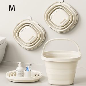 1pc Folding Bucket Portable Plastic Bucket Portable Outdoor Car Fishing Bucket Household Large Capacity Dirty Clothes Basket Washing Bucket Foot Soaking Bucket Multifunctional Folding Bucket Storage Bins for Home Organization
