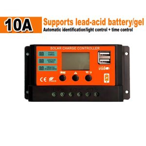 60A Solar Charge Controller Battery  Intelligent with Dual USB Port Auto Parameter Adjustable LCD Display