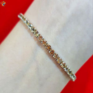 Premium Grade Citrine Tennis Chain Bracelet