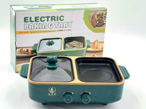 Nồi Lẩu Nướng  2 Ngăn hàn quốc Cao Cấp 2 trong 1  lẩu nướng BBQ Siêu Chống Dính Đa Năng Tiện Lợi Bảo hành 12 tháng