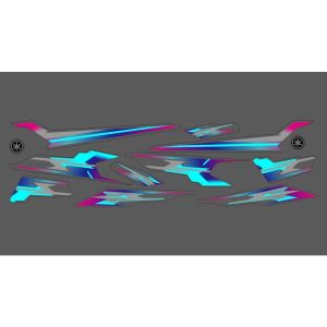 Striping Transparan Yamaha Nmax 155 Old Variasi Rainbow Premium - SNX-UV - GSI