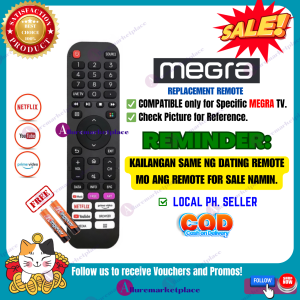MEGRA Smart TV Remote Replacement Remote for MEGRA TV Remote Compatible model for Specific MEGRA Model Only alluremarketplace2ND