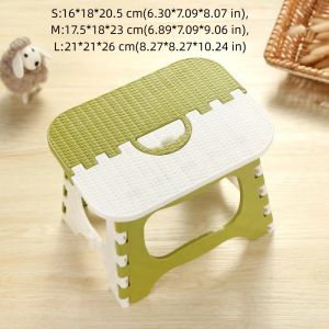 NOBLELYN Plastic Folding Small Stool Thickened Space-saving Step Stool Lightweight Fishing Bench Outdoor