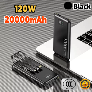 【Ready Stock】CCC 120W Power Bank 100000mAh Full Capacity Super Fast Charge Powerbank Type-C PD Quick Charge 3.0 Portable Powerbank 3C